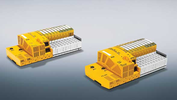 Robust communication: Two new control heads with M12 interfaces supplement the railway range of the automation system PSS 4000-R from Pilz.