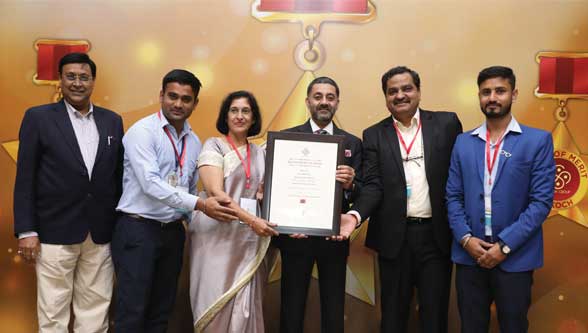 “SKOCH - NSE AWARD for MSME EXCELLENCE” & “SKOCH ORDER–OF–MERIT” For Qualifying amongst TOP 200 MSMEs in INDIA