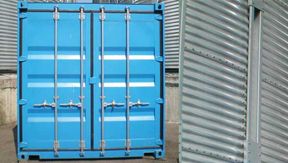 BOGE places all components together in a container. blueprotect can therefore be deployed flexibly and in different types of silo – Source: BOGE KOMPRESSOREN