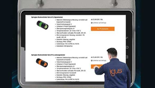 Order the right connector quickly in the new igus connector shop