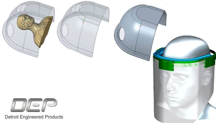 The virtual workforce of DEP has designed personal protection medical devices to fight against the Covid-19