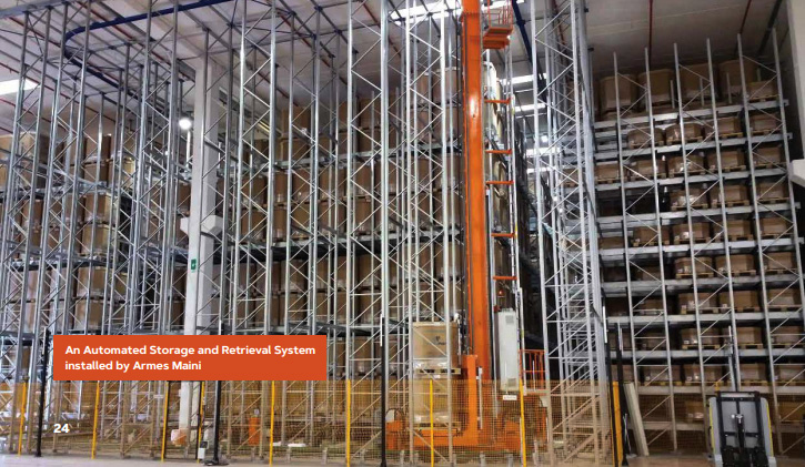 An Automated Storage and Retrieval System installed by Armes Maini