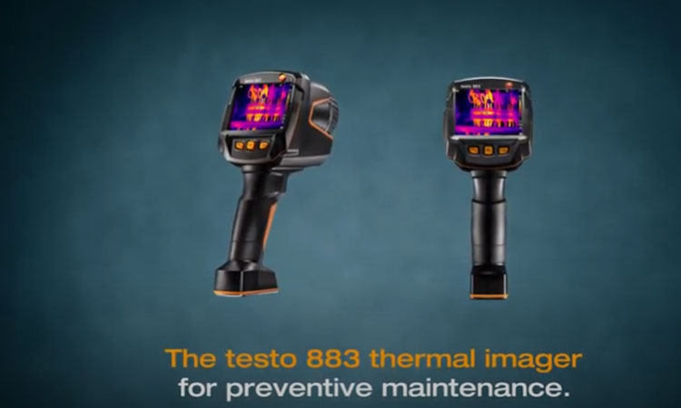 thermal imager testo 883 for Preventive Maintenance