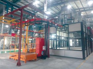 Powder Coating Plant with I-Beam Conveyor 