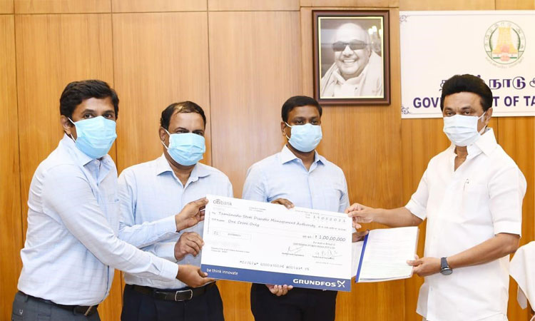 Grundfos India donates ₹ 1 Crore to Tamil Nadu CM’s Relief Fund to combat COVID-19