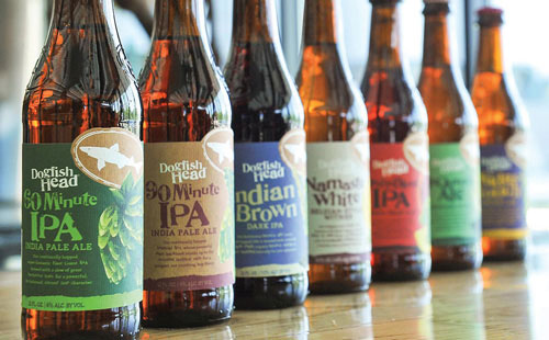 Dogfishhead producing a beverage