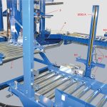 Reer Safety - Protection of Handling system with platform palletiser & wrapping machine