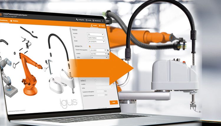 Equipping robots made easy with the QuickRobot online tool from igus