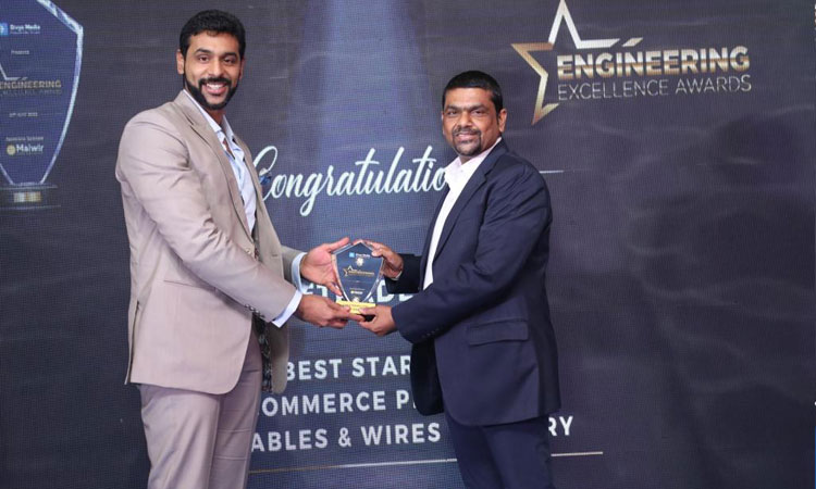 Cable Trades Wins Engineering Excellence Award For Best Startup E-Commerce Platform For Cables & Wires