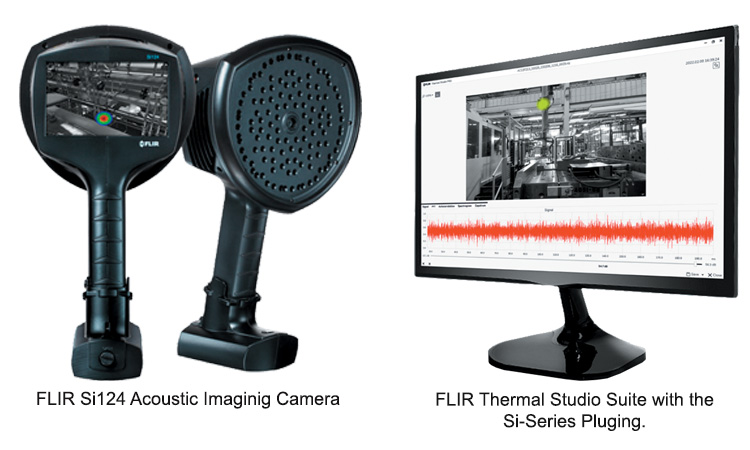 FLIR Si124 Acoustic Imaginig Camera & FLIR Thermal Studio Suite with the Si-Series Pluging.